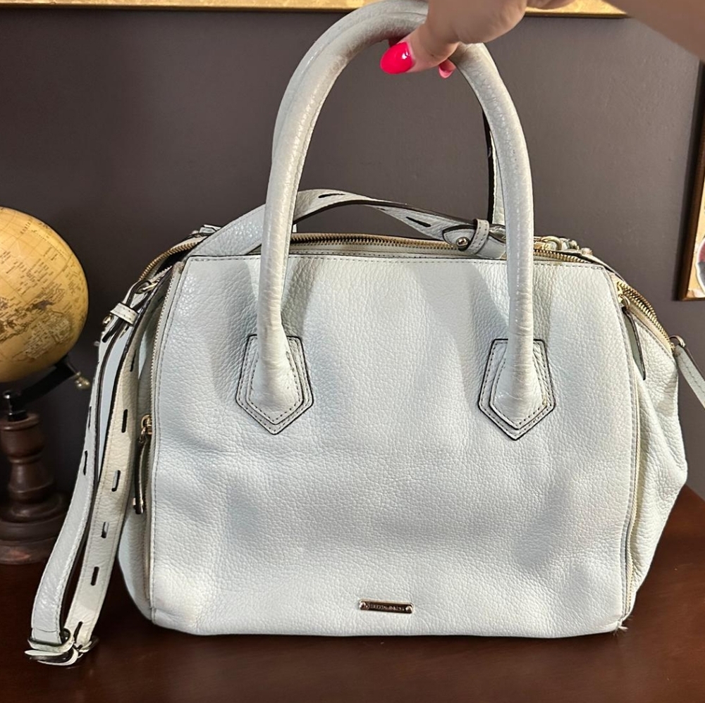 REBECCA MINKOFF Periwinkle Blue Bag  Mini Perry Satchel